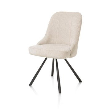 Eetkamerstoel Eva in het creme. 