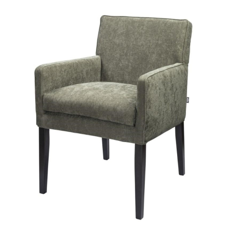 luxe armstoel Charlie, armstoel marina, happy home eetkamerstoelen, eetkamerstoel met houten poot