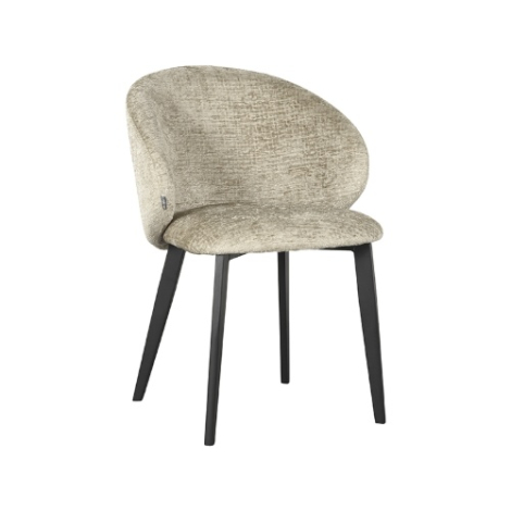 Eetkamerstoel Lenthe beige met armleuning