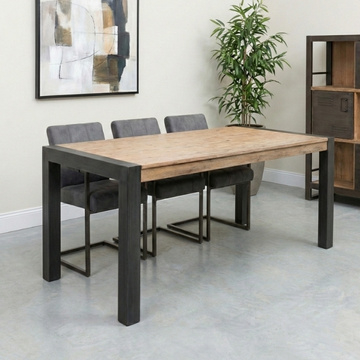 Eettafel industrieel 200 cm.