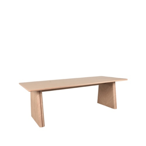 Rechthoekige eettafel Jasper eikenlook 240 cm naturel