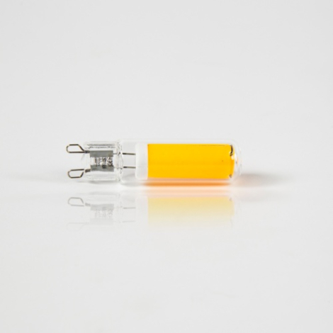 G9 LED lamp dimbaar 3000K helder glas - vooraanzicht