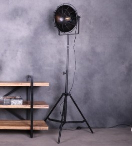 Industriële lamp zwart