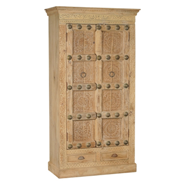 Grote kast afkomstig uit India met twee deuren.