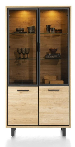 Ostrava vitrinekast 190cm hoog