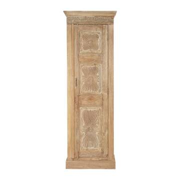 Smalle hoge kast met deur