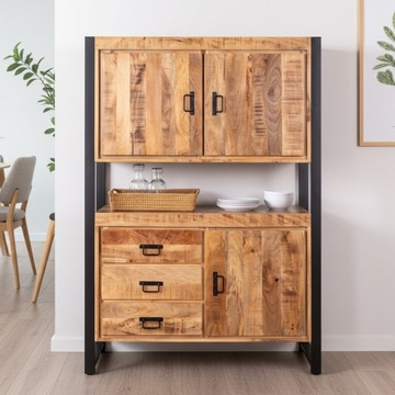 Opbergkast mangohout Britt.