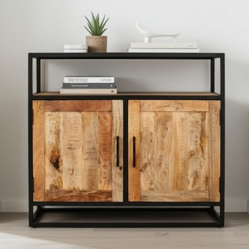 Klein kastje met twee deuren industrieel.