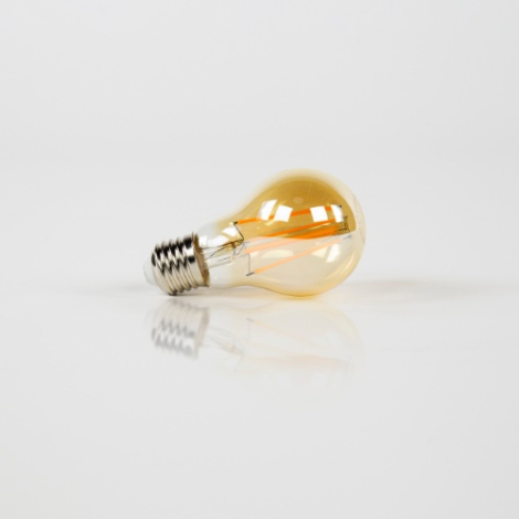 LED filamentlamp peer E27 amber dimbaar - vooraanzicht