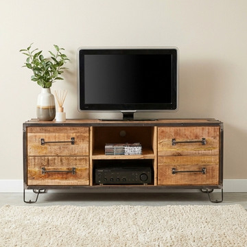 Mangohout tv meubel 150 cm breed.