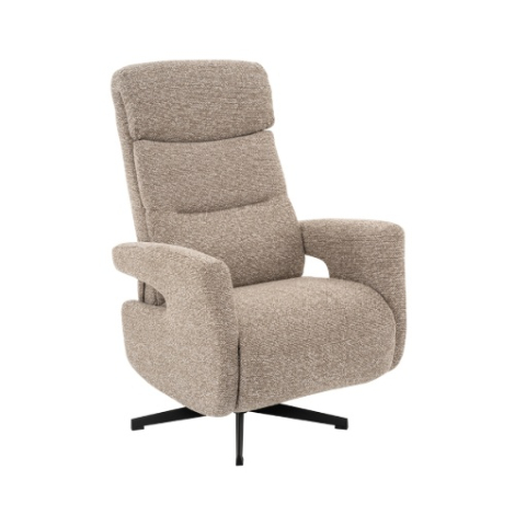 Verstelbare relaxfauteuil Coen grijs bouclé