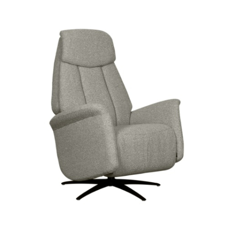 Elektrische relaxfauteuil Odile grijs bouclé, 1 motor