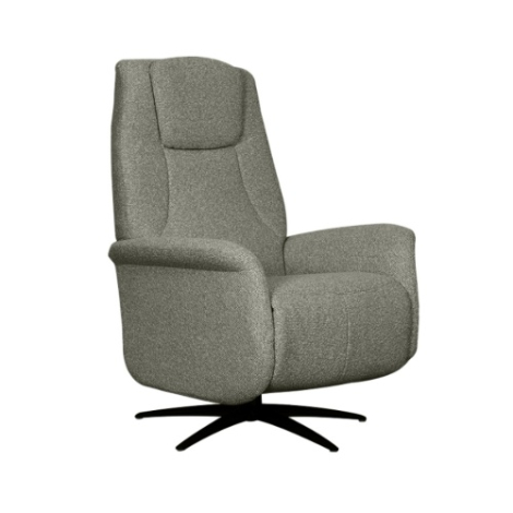 Elektrische relaxfauteuil Sascha grijs bouclé, 1 motor