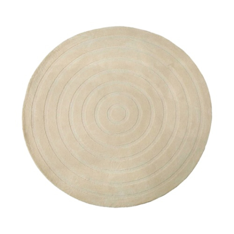 Rond vloerkleed Annemijn 200 cm beige