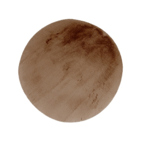 Rond vloerkleed Isa 200 cm bruin
