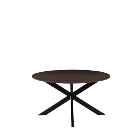 Ronde eettafel Ole mangohout 140 cm donkerbruin