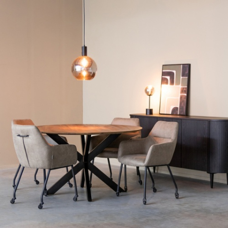 Ronde eettafel Ole mangohout 140 cm naturel