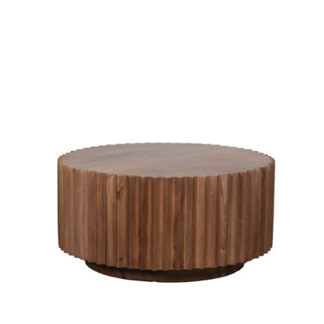Ronde salontafel Noa mangohout 70 cm naturel