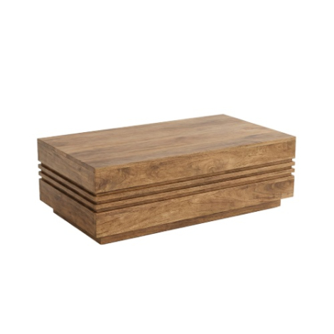 Rechthoekige salontafel Nard mangohout 110 cm naturel
