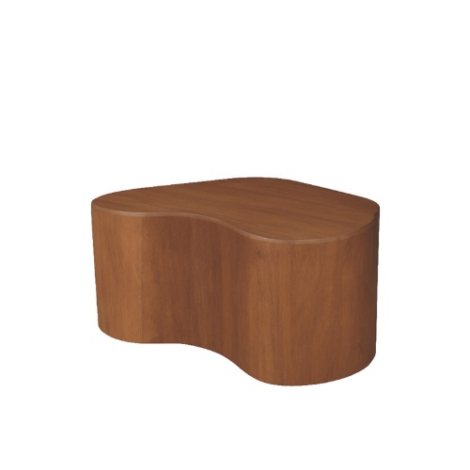 Organische salontafel Sien mangohout 80 cm naturel