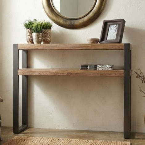 Sidetable industrieel 100 cm breed.