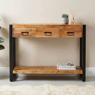Sidetable mangohout Britt 120 cm breed