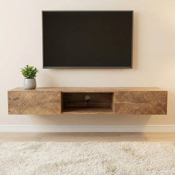 TV kast mangohout hangend of staand