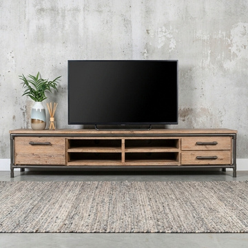 Tv meubel industrieel 220 cm breed