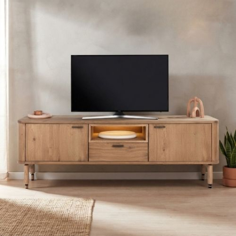 Tv-meubel Zade met LED-verlichting en 170 cm breed. 