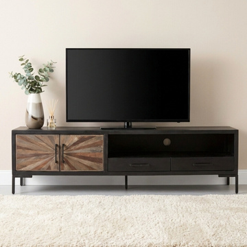 Tv meubel zwart 178 cm breed.