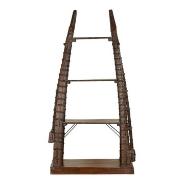 Unieke boekenkast uit India.