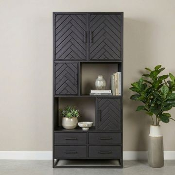 Visgraatkast 90 cm. 