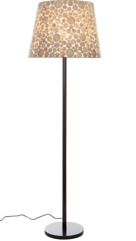 Vloerlamp schelpen wit