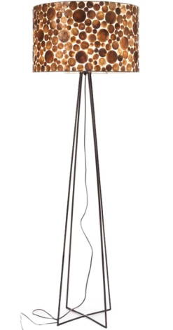 Vloerlamp met schelpen kap