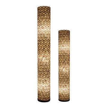 Vloerlamp wit met schelpen. 