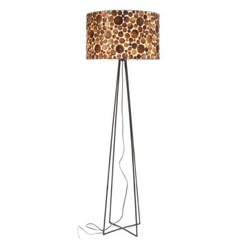 Vloerlamp met goud 158 cm hoog. 