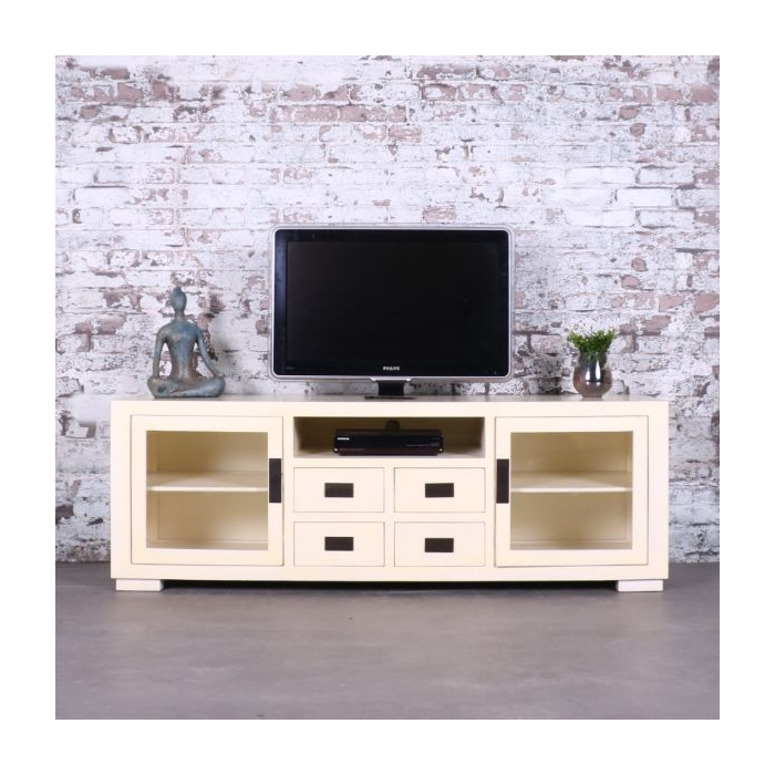 Oosters tv meubel wit