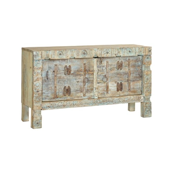 Teakhouten dressoir uit India. 