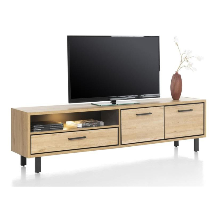 Happy at Home. TV meubel 170cm breed met verlichting. laminato