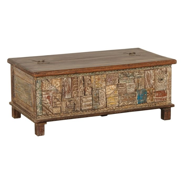 Houten kist met vintage afwerking. 