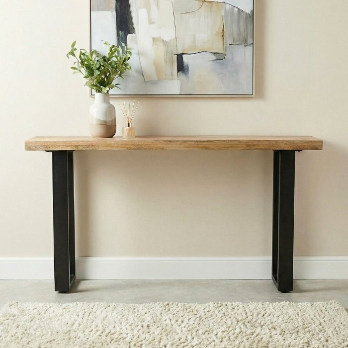 Mangohouten sidetable 140 cm.