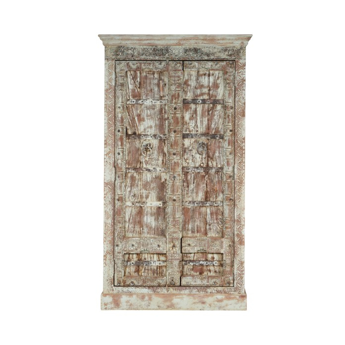 Hele grote kast uit India met groene kleur.