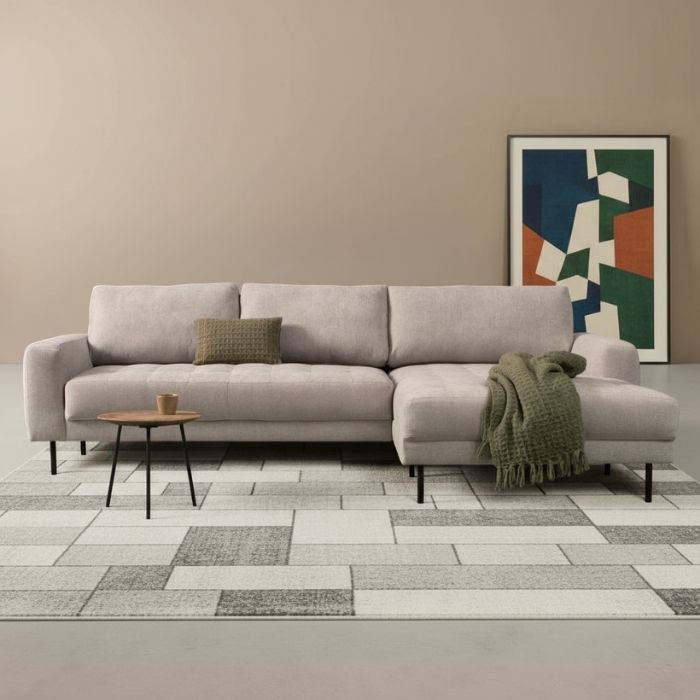 Hoekbank Oreo met chaise longue rechts. 