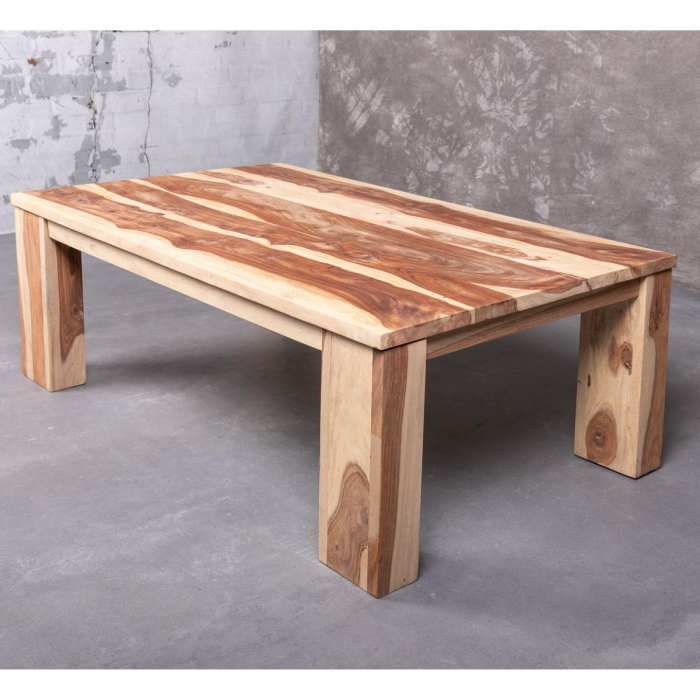 Langwerpige houten salontafel 130*80cm