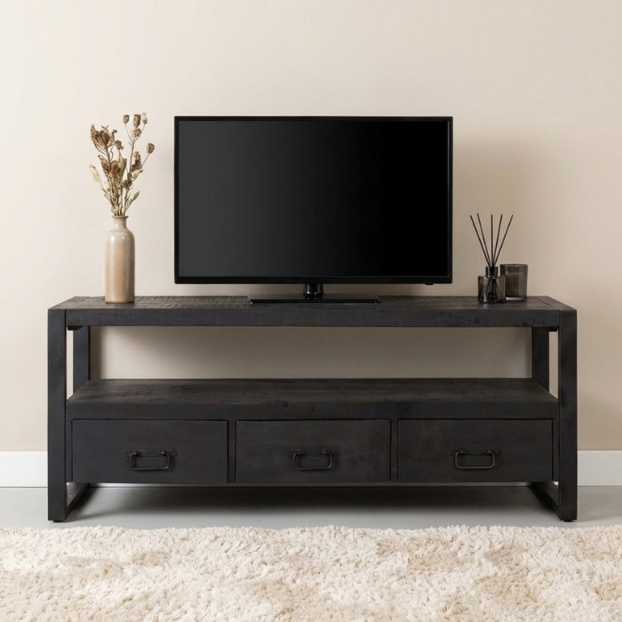 Tv meubel Britt in het zwart.