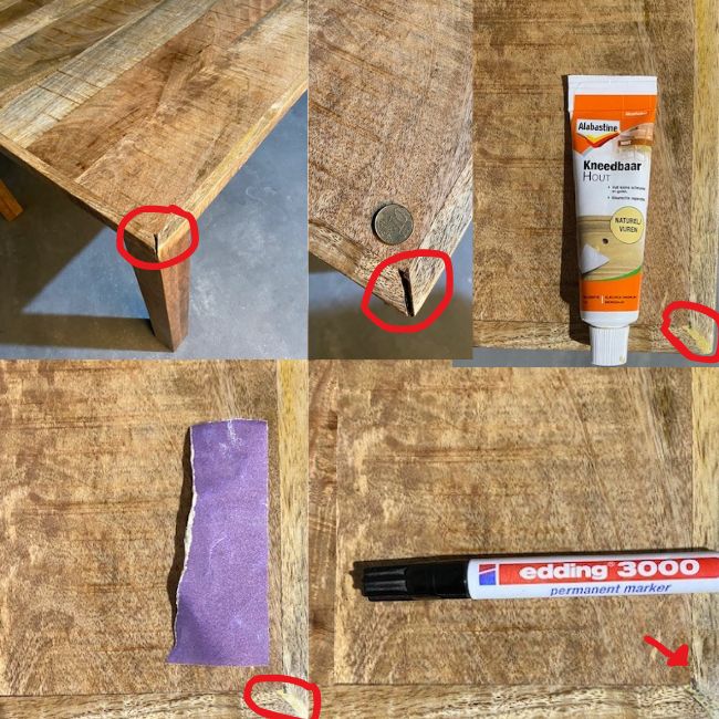 Mangohout schuren beitsen en lakken