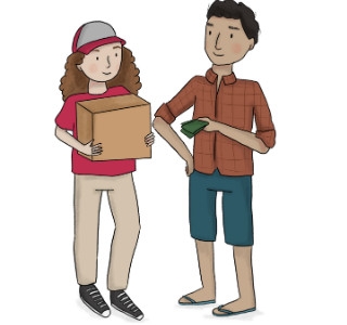 Contant betalen bij bezorgen